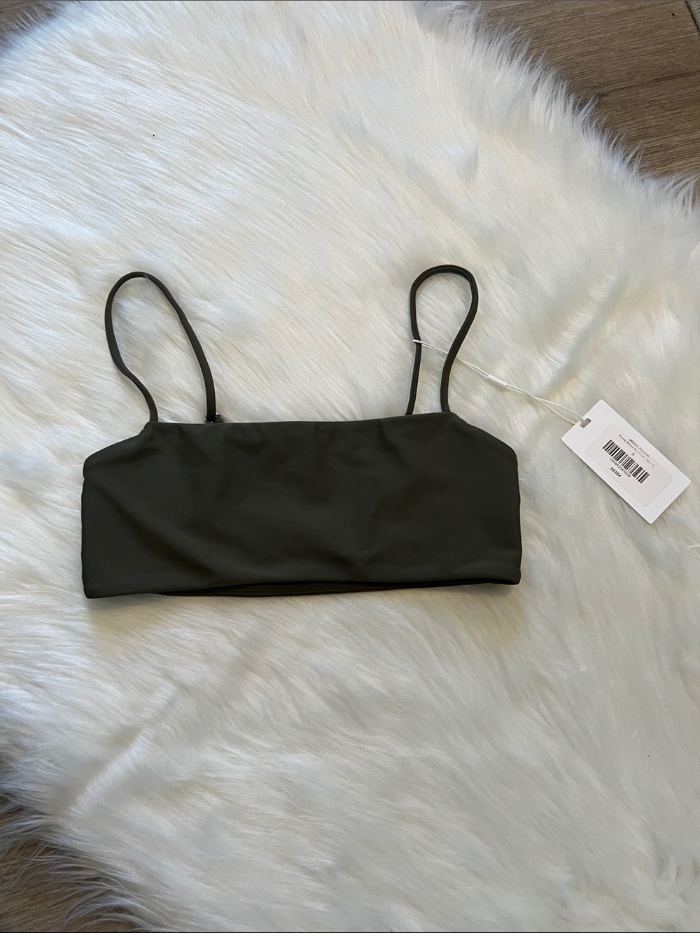 Mikoh x Jenni Kayne Kumu Bikini Top Olive Green size S